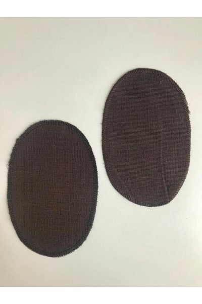 Self Casa Patch de reparare a genunchilor din bumbac pieptănat maro țesut cusut (2 buc) (16x11cm)