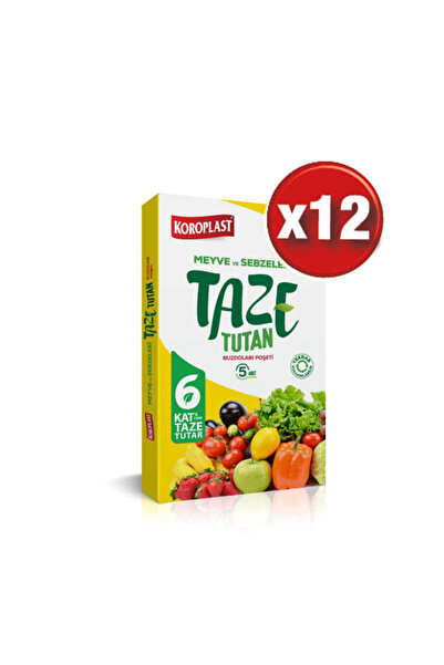 Koroplast Taze Tutan Buzdolabı Poşeti 5li x 12 paket (1koli)