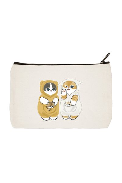 designedfy Τσάντα μακιγιάζ με στάμπα Cats and their Mothers, Στυλόθήκη, Τσάντα, Πορτοφόλι