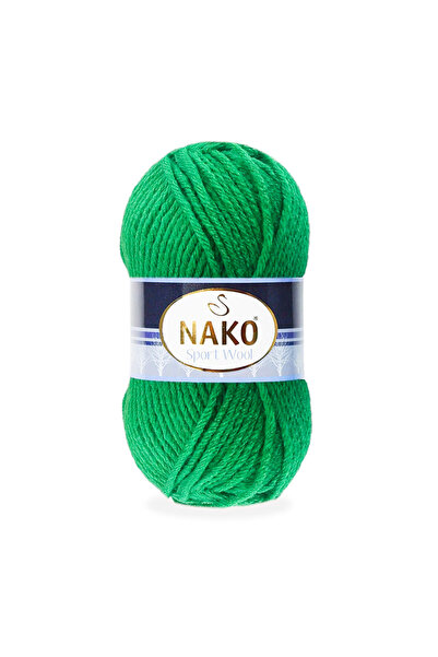 NAKO Sportwool 11347 Canlı Yeşil Yün El Örgü Ipliği