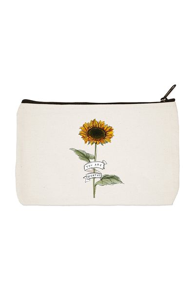 designedfy Τσάντα μακιγιάζ Daisy Printed Τσάντα Μακιγιάζ Θήκη για στυλό
