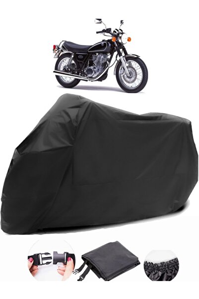 AutoEN Yamaha SR125 Black Motorcycle Tarpaulin Waterproof Durable Fabric