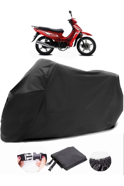 AutoEN Kuba KEE 100 Black Motorcycle Tarpaulin Waterproof Durable Fabric