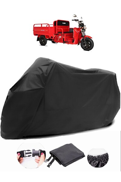 AutoEN Kuba Cargo 180 Black Motorcycle Tarpaulin Waterproof Durable Fabric