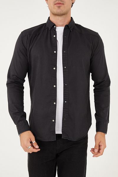 ENZİM JEANS Мъжка изпрана дънкова риза
