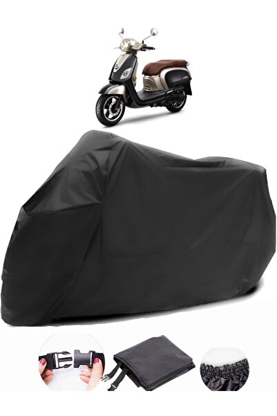 AutoEN SYM Fiddle III 125 Black Motorcycle Tarpaulin Waterproof Durable Fabric