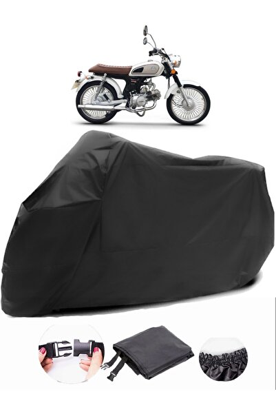 AutoEN Kuba RX9 50 قماش مشمع أسود للدراجات النارية مقاوم للماء