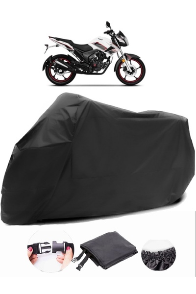 AutoEN Kuba CR1-S Black Motorcycle Tarpaulin Waterproof Durable Fabric