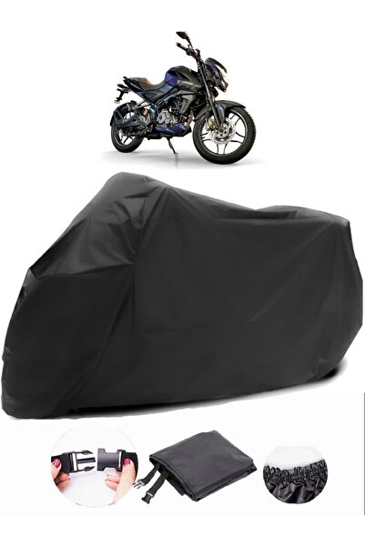 AutoEN لباجاج بولسار NS 160 مشمع دراجة نارية أسود مقاوم للماء نسيج متين