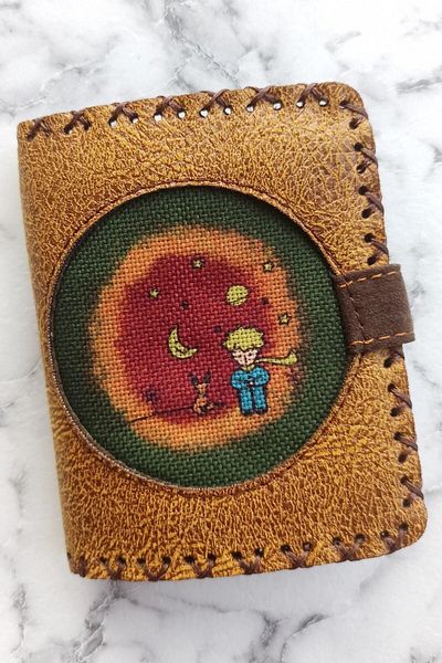 Fildişi Aksesuar Handmade Women's Wallet - Vegan Leather, Little Prince and Mustard Colors