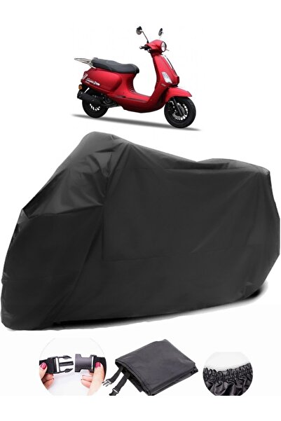 AutoEN Stmax Bravo 50 قماش أسود مقاوم للماء للدراجات النارية