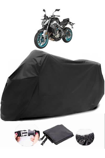 AutoEN CF Moto 650 MT Black Motorcycle Tarpaulin Waterproof Durable Fabric Co...