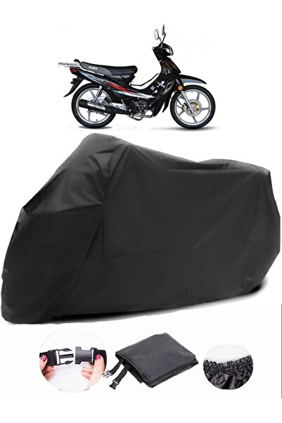 AutoEN Kuba SJ100-16D Black Motorcycle Tarpaulin Waterproof Durable Fabric