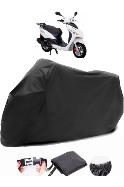 AutoEN Salcano Astro 100 Black Motorcycle Tarpaulin Waterproof Durable Fabric