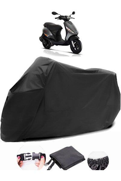 AutoEN Piaggio Zip 50 قماش أسود للدراجات النارية مقاوم للماء ومتين
