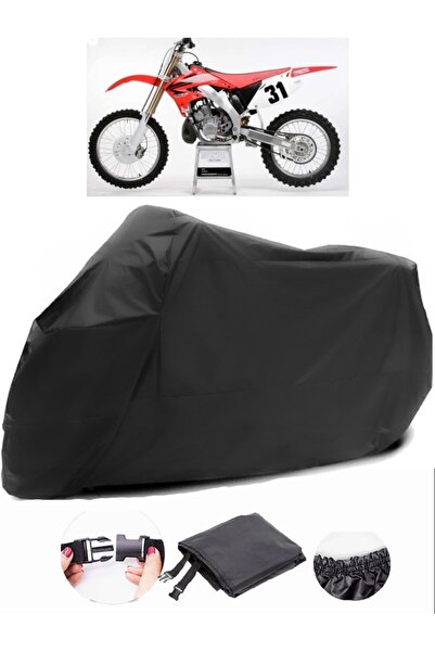 AutoEN Honda CR 250 Black Motorcycle Tarpaulin Waterproof Durable Fabric
