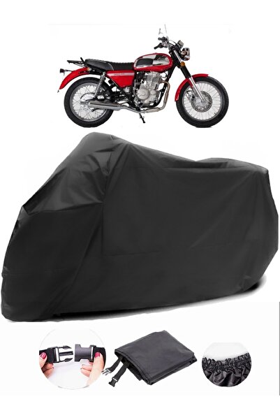 AutoEN Jawa CZ 350 Black Motorcycle Tarpaulin Waterproof Durable Fabric