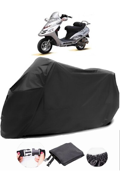 AutoEN Bisan Pacific 125 Black Motorcycle Tarpaulin Waterproof Durable Fabric