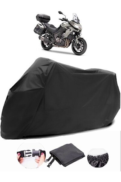 AutoEN Kawasaki KLZ 1000 Versys Black Motorcycle Tarpaulin Waterproof Durable...