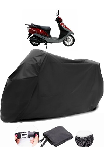 AutoEN Mondial 125 NT قماش متين ومقاوم للماء للدراجات النارية باللون الأسود ا...