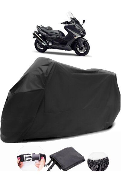 AutoEN Yamaha Tmax 530 Black Motorcycle Tarpaulin Waterproof Durable Fabric