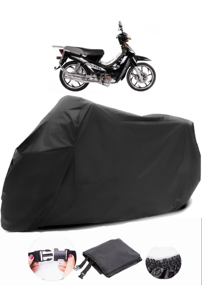 AutoEN دراجة نارية سوداء من Kuba XY100-E - قماش مقاوم للماء ومتين