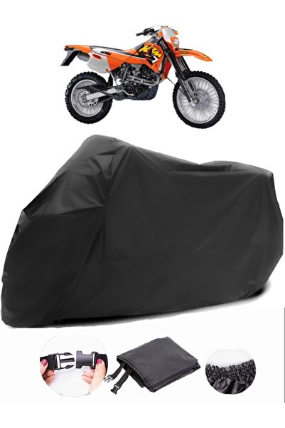 AutoEN KTM 620 SC Black Motorcycle Tarpaulin Waterproof Durable Fabric