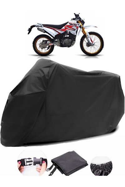 AutoEN RKS RK200-R Black Motorcycle Tarpaulin Waterproof Durable Fabric
