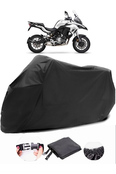 AutoEN Benelli TRK 502 Black Motorcycle Tarpaulin Waterproof Durable Fabric