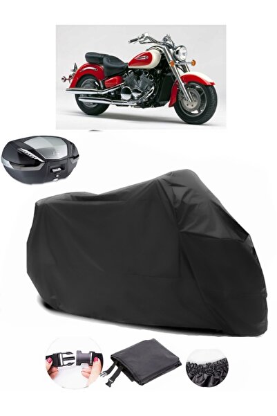 AutoEN Yamaha Royal Star XVZ 1300 Rear Bag Compatible Black Motorcycle Tarpau...