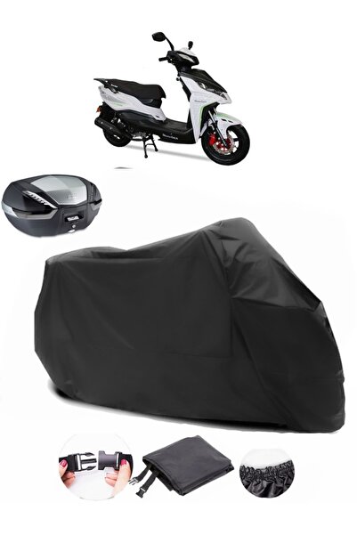 AutoEN Motolux Rossi Rs Rear Bag Compatible Black Motorcycle Tarpaulin Waterp...