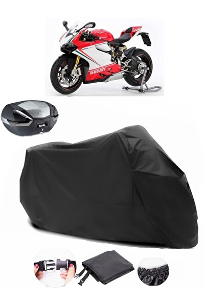 AutoEN Ducati Panigale 1199 S Rear Bag Compatible Black Motorcycle Tarpaulin ...