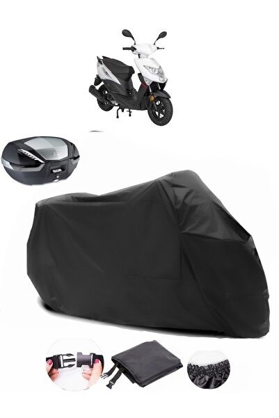 AutoEN Mondial 50 Eagle Backpack Compatible Black Motorcycle Tarpaulin Waterp...