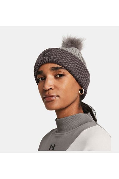 Under Armour Γυναικεία ColdGear ®   Infrared Halftime Ribbed Pom Beanie 1373098-294