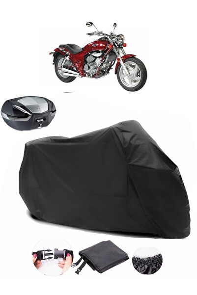 AutoEN Kymco Venox 250 Backpack Compatible Black Motorcycle Tarpaulin Waterpr...