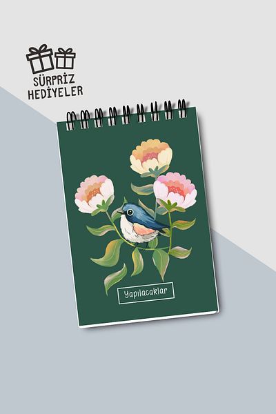 Eldesen Tasarım Do List A6 Notebook with Flexible Cardboard Cover, Mini Notebook