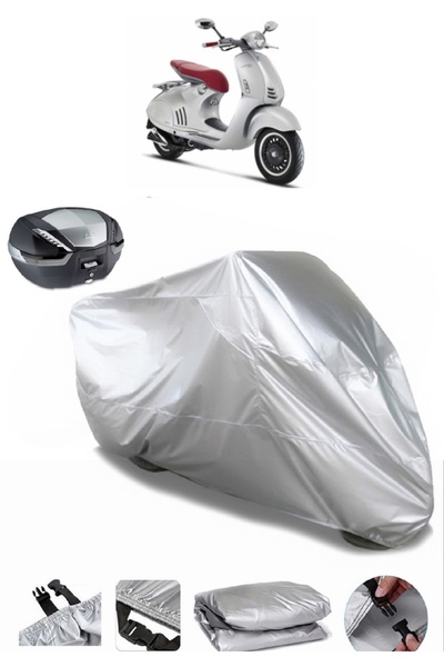 Breen Motorcycle Cover Compatible with Vespa 946 125 ie Rear Bag , Waterproof...