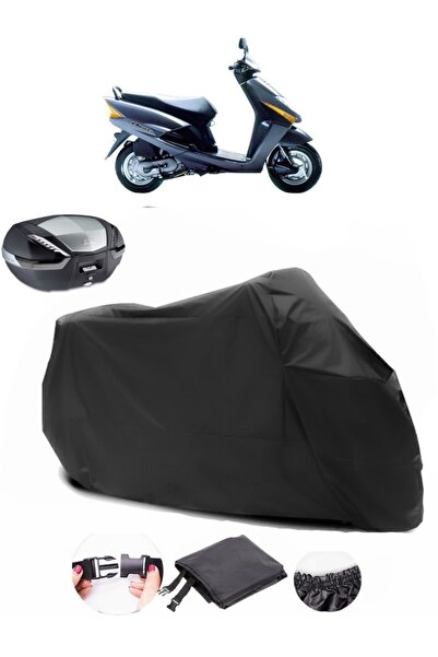 AutoEN Honda Beat Rear Bag Compatible Black Motorcycle Tarpaulin Waterproof D...