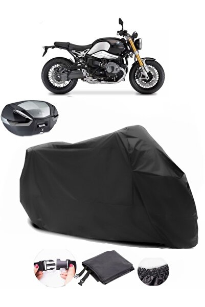 AutoEN BMW R Nine T Rear Bag Compatible Black Motorcycle Tarpaulin Waterproof...