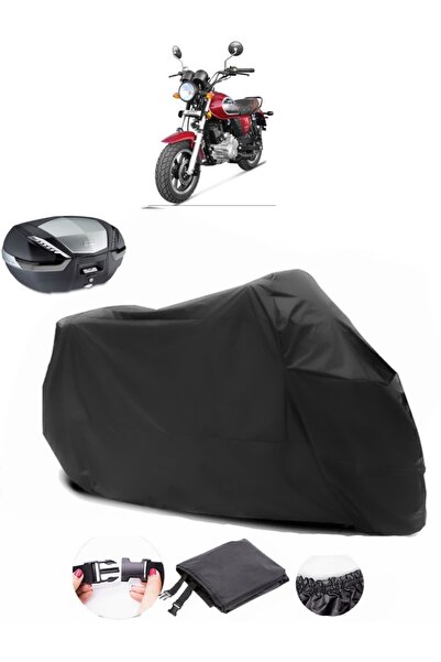 AutoEN Yuki Scram 170 Compatible Backpack Compatible Black Motorcycle Tarpaul...