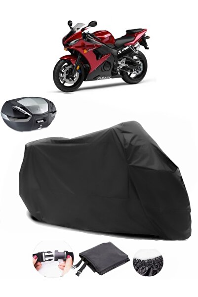 AutoEN Yamaha YZF R6s Rear Bag Compatible Black Motorcycle Tarpaulin Waterpro...