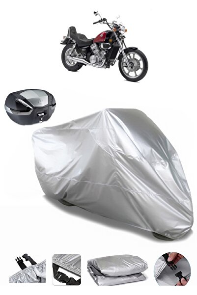 AutoEN Kawasaki Vn 750 Vulcan - Rear Bag Compatible Luxury Motorcycle Tarpaulin
