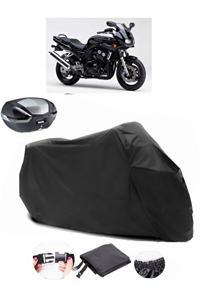 AutoEN Yamaha FZS600 Rear Bag Compatible Black Motorcycle Tarpaulin Waterproo...