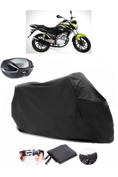 AutoEN Falcon Sport 150 Backpack Compatible Black Motorcycle Tarpaulin Waterp...