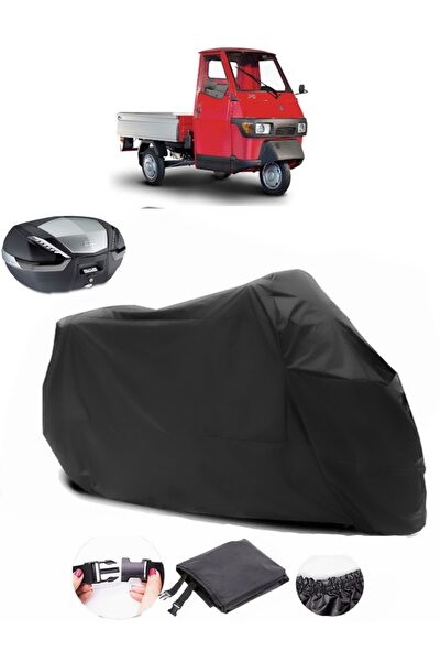 AutoEN حقيبة Piaggio Ape 50 الخلفية متوافقة مع القماش المشمع الأسود للدراجات ...