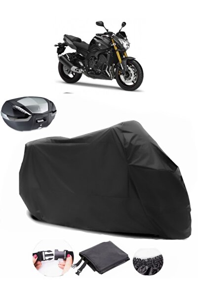 AutoEN Yamaha FZ8 Rear Bag Compatible Black Motorcycle Tarpaulin Waterproof D...