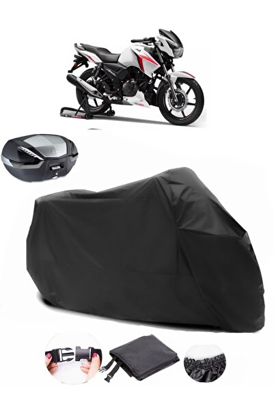 AutoEN TVS Apache RTR 160 Backpack Compatible Black Motorcycle Tarpaulin Wate...
