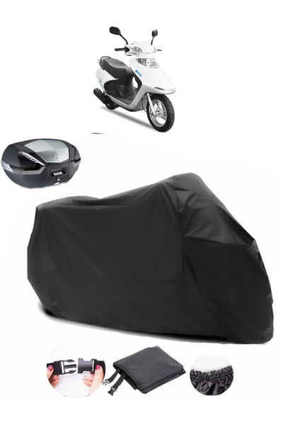 AutoEN Yuki TB100T3E Picasso 100 Backpack Compatible Black Motorcycle Tarpaulin Waterproof Durable Fabric