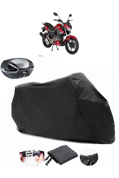 AutoEN حقيبة خلفية Mondial 125 Drift L متوافقة مع القماش المشمع الأسود للدراج...