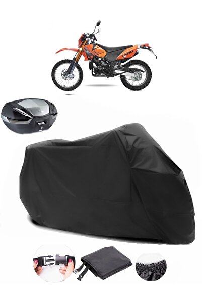 AutoEN Yuki YK250GY-7 Scout Backpack Compatible Black Motorcycle Tarpaulin Wa...